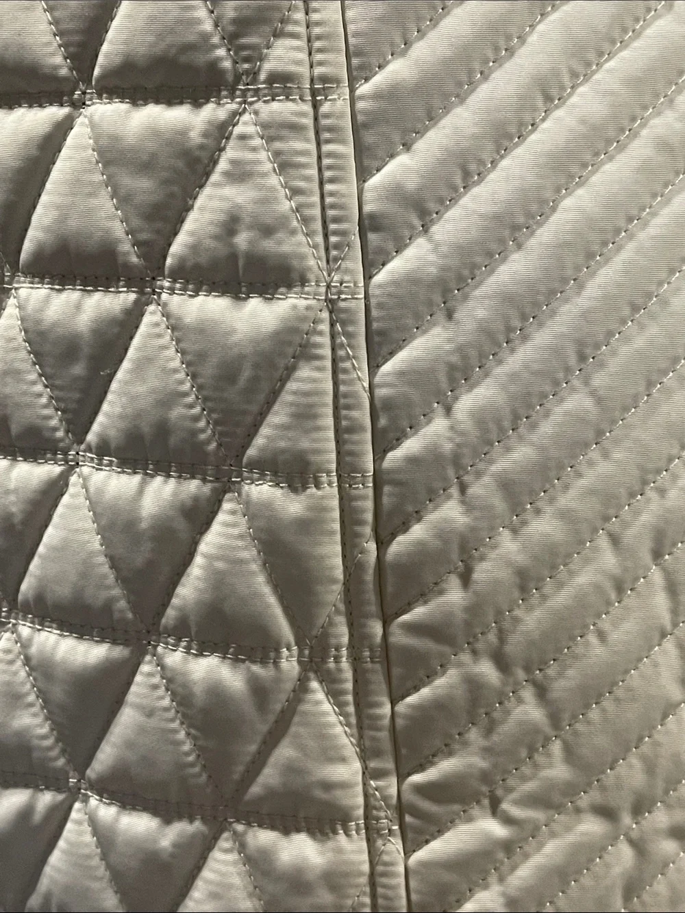 Michael Kors Quilted Cream Puffer Coat